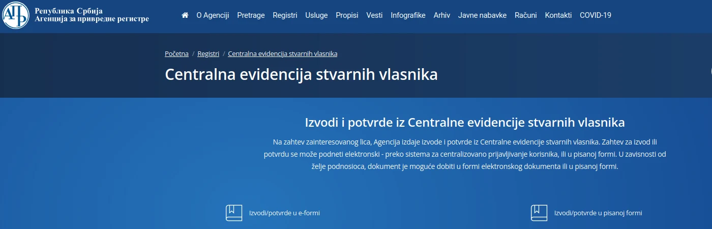 Cent.eviden.stv .vlasnika